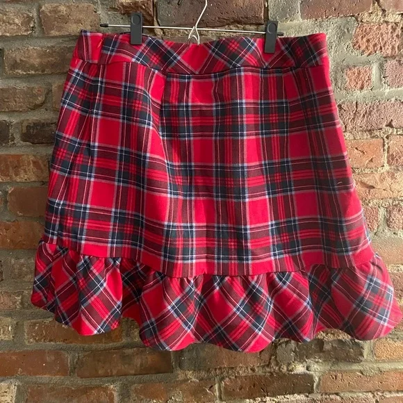 NWT Vineyard Vines Nantucket Tartan Red Velvet Dress Size 18 - Picture 3 of 5